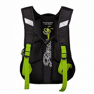 Рюкзак школьный GRIZZLY RB-050-4 /2 black/light green