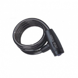 Замок велосипедный Vinca 15х1800мм с защитой от влаги black VS 577 (2)