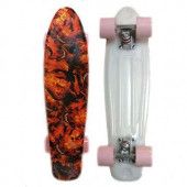 Penny board (пенни борд) Display Fireskull/light pink