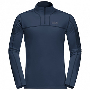 Рубашка с длинными рукавами мужская Jack Wolfskin Performance Halfzip M dark indigo
