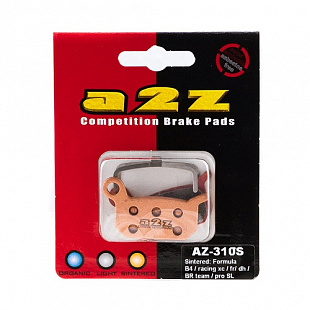 Тормозные колодки A2Z Super Sintered for Formula B4, Gold AZ-310S