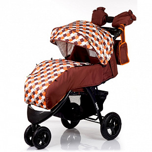 Коляска BabyHit Voyage Air brown/orange