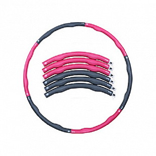 Хула-хуп WH-013 pink/grey