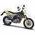 Масштабная модель мотоцикла Maisto 1:18 2023 Husqvarna 701 Supermoto 39300 (20-23091) Rat Black/Grey/Yellow