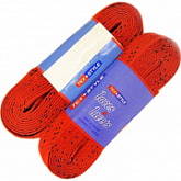Пара шнурков для коньков с пропиткой Tex Style Red W928