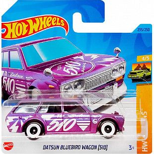 Машинка Hot Wheels Базовой коллекции Datsun Bluebird Wagon [510] 235/250 (5785 HKH72) mainline 2023