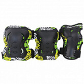 Комплект защиты для роликовых коньков Tempish Fid Kids, black green