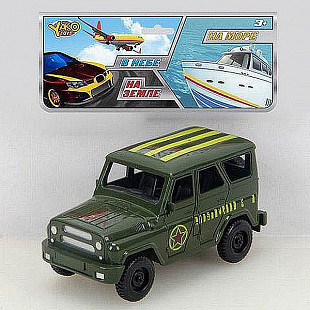 Инерционная машина YAKO Военный джип серия "На земле, В небе, На море" В95570