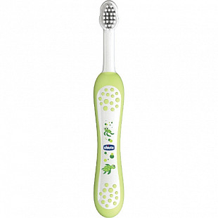 Зубная щетка с эргономичной ручкой Chicco 6+ мес 00006958000000 green