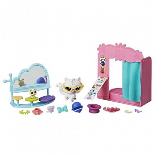 Игровой набор Littlest Pet Shop Хобби петов Кошечка (E0393)