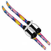 Лыжи детские Ausini Коты с палками 330023-00 purple/yellow/pink