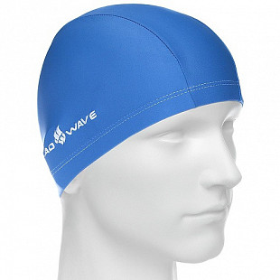 Шапочка для бассейна (плавания) взрослая Mad Wave Adult Lycra blue