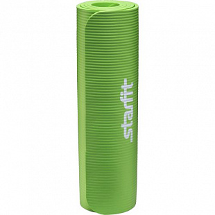 Гимнастический коврик для йоги, фитнеса Starfit FM-301 NBR green (183x58x1,0)