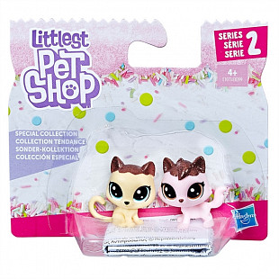 Игровой набор Littlest Pet Shop Кошечка 2 шт. (E0399)