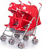 Коляска-трость для двойни Babyhit Twicey Red Stars Коляска-трость для двойни Babyhit Twicey Red Stars
