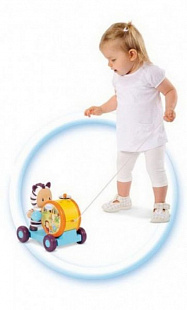 Игрушка-каталка Smoby Каталка-тамбурин 211191