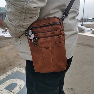 Мужская сумка Polar 98513 brown