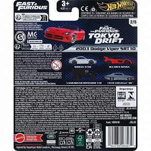 Машинка Hot Wheels Premium Fast & Furious 2003 Dodge Viper SRT10 (HNW46 JBL85)