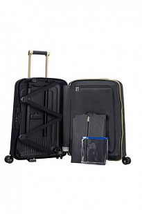 Чемодан Samsonite S`Cure DLX 55см U44-29003 Black/Gold