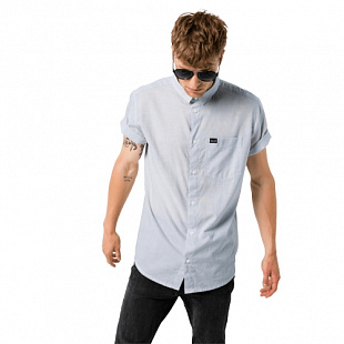 Рубашка мужская Jack Wolfskin Nata River Shirt M white rush stripes