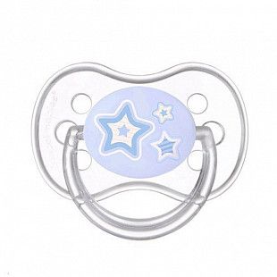 Пустышка Canpol babies Newborn Baby Силиконовая Круглая 6-18 мес. (22/563) blue