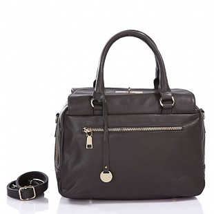 Женская сумка из кожи Pola 9033 dark beige