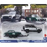 Машинка Hot Wheels Premium 2 шт. Jaguar MK1 + Land Rover Defender 110 (FLF56 JBM29)
