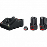 Комплект аккумулятор Bosch 12.0 В GBA12 V 2 шт. + зарядное устройство GAL 12V-40 1600A019R8