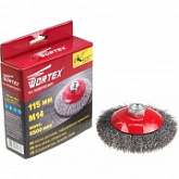 Щетка дисковая гофрированная Wortex 115м/M14 WCBD115CA011