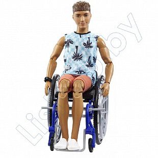 Кукла Barbie Кен в инвалидной коляске (HJT59)