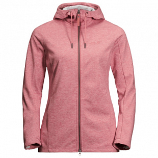 Куртка женская Jack Wolfskin Riverland Hooded Jacket W rose quartz