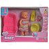 Кукла Simba Mini New Born Baby с аксессуарами 12 см. (105039806) pink