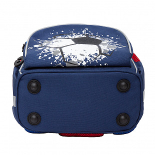 Рюкзак школьный с мешком GRIZZLY RAm-185-1 / blue/red