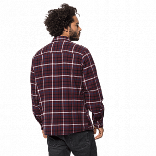 Рубашка мужская Jack Wolfskin Fraser Island Shirt port wine checks