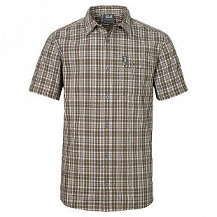 Рубашка Jack Wolfskin Crossley shortsleeve men Brown