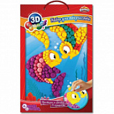 Набор для детского творчества Dalis Раскраска из пластилина Рыбки МС-309