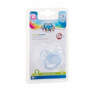 Пустышка Canpol babies Pastelove Силиконовая Круглая 6-18 мес. (22/423) blue