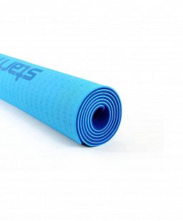 Коврик для йоги и фитнеса Starfit Core FM-201 TPE blue/dark blue (173х61х0,6)