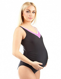 Купальник спортивный женский Mad Wave Gaia for Pregnant (для беременных) black