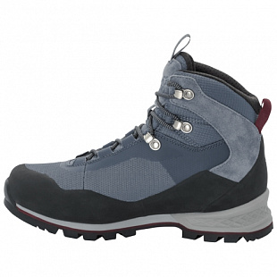 Водонепроницаемые ботинки для треккинга  женские Jack Wolfskin Wilderness Lite Texapore Mid W pebble grey / burgundy