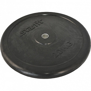 Диск обрезиненный Starfit BB-202 (20 кг) black