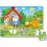Игра настольная Мягкие пазлы А4 Сказки Курочка Ряба VT1102-20