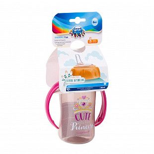 Поильник Canpol babies FUTURE DAYDREAMS  с силиконовым носиком 6м+ 320 мл (56/514)  pink