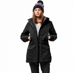 Куртка женская Jack Wolfskin Coastal Range Parka black