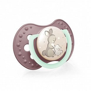 Пустышка силиконовая Lovi Night&Day симметричной формы, динамическая, 0-3 мес., 2 шт. (22/913_newgirl)