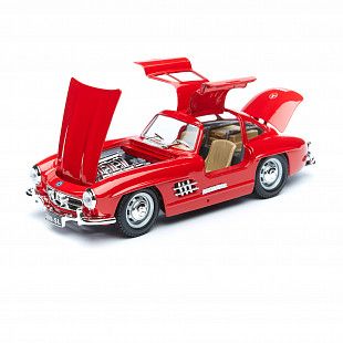 Коллекционная машина Bburago 1:24 Mercedes-Benz 300SL (18-22023) red