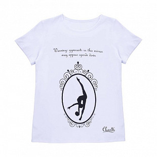 Футболка гимнастическая детская Chante Chloe CH41-FSSC-59-37 white