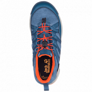 Полуботинки детские Jack Wolfskin Thunderbolt Texapore Low K blue / orange