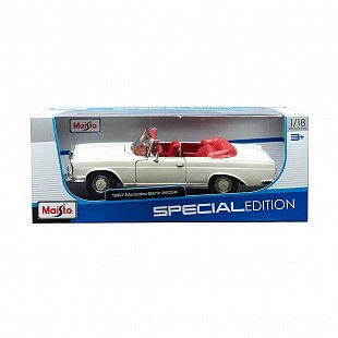 Масштабная модель автомобиля Maisto 1:18 Мерседес Бенц 280SE кабриолет (31811) white