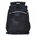 Рюкзак школьный GRIZZLY RB-056-1 /4 black/blue/grey
